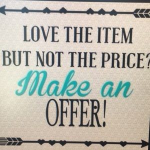 Accepting reasonable offers !!!